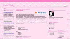 Latest 4 Columns Blogger Templates Free Download, Cute Pinky