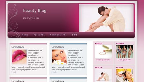 Beauty Blog - Template para Blogger