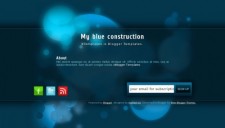 My blue construction