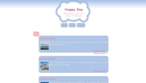 Template Blogger Happy Day