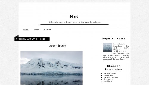 Template blogger Mad
