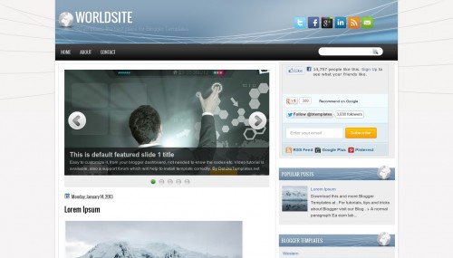 Template blogspot World Site