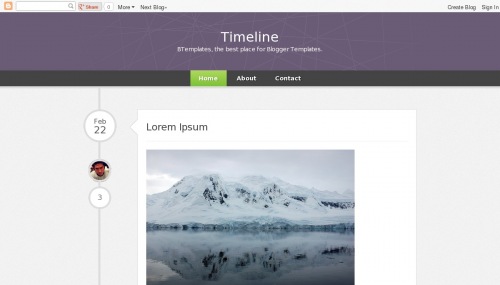 Template Blogger Time line