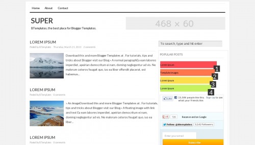 Template blogger Super 
