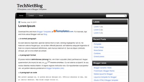 TechNetBlog Blogger template - BTemplates