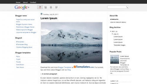 free google blogger templates