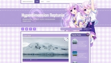 Hyperdimension Neptunia Blogger Template