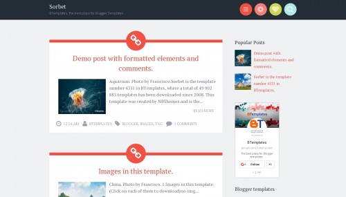 Sorbet Blogger Template Btemplates Live Demo
