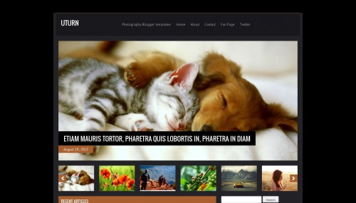 Uturn Blogger Template - BTemplates