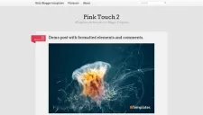 Pink Touch 2 Blogger Template
