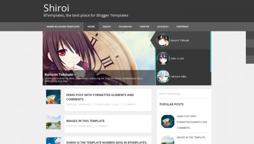 Shiroi Blogger Template Btemplates Live Demo