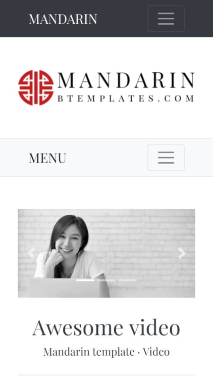 Mandarin Blogger Template BTemplates