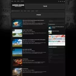 Ageka Dark Blogger Template