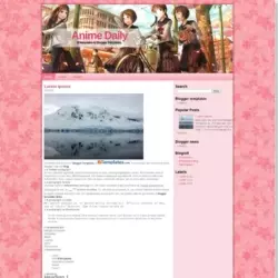 Anime Daily Blogger Template