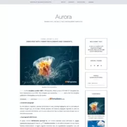 Aurora Blogger Template