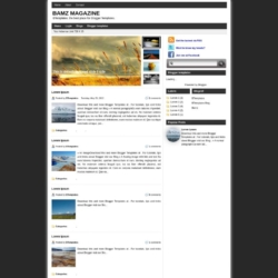 Bamz Magazine Blogger Template