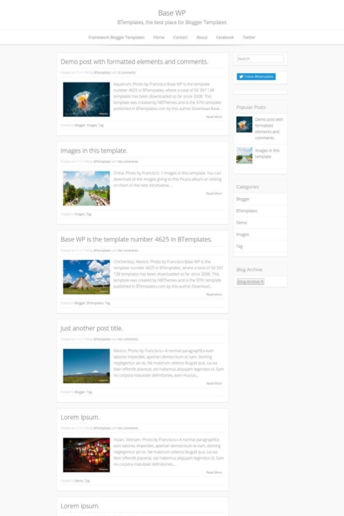 Base WP Blogger Template - BTemplates