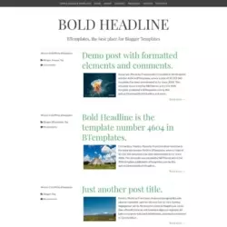 Bold Headline Blogger Template