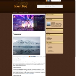 Brown Blog Blogger Template