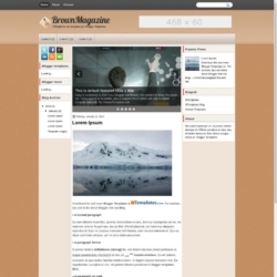 BrownMagazine Blogger Template