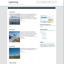 Captivating Blogger Template
