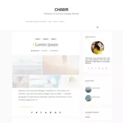 Charm Blogger Template