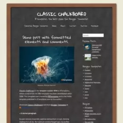 Classic Chalkboard Blogger Template