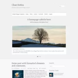 Clean Retina Blogger Template