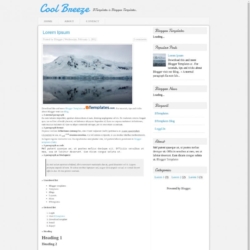 Cool Breeze Blogger Template