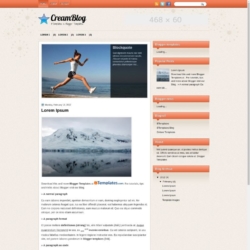 CreamBlog Blogger Template