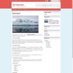 Diamante Blogger Template