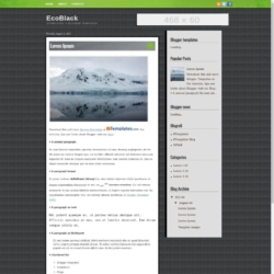 EcoBlack Blogger Template