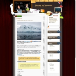 Educate for Tomorrow Blogger Template