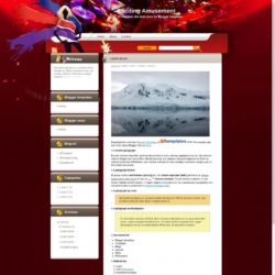Exciting Amusement Blogger Template