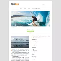 FameMag Blogger Template