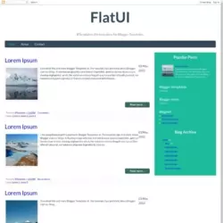 FlatUI Blogger Template