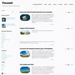 Focused Blogger Template