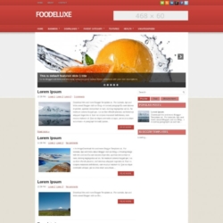 FooDeluxe Blogger Template