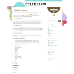 FreeDream Blogger Template