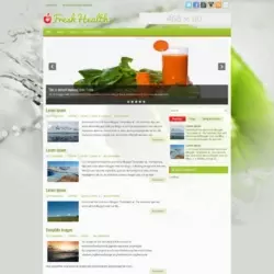 FreshHealth Blogger Template