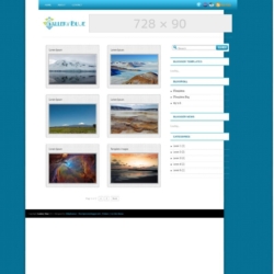 Gallery Blue Blogger Template