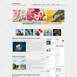 Gameliso Magazine Blogger Template