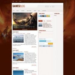 GamesBlog Blogger Template