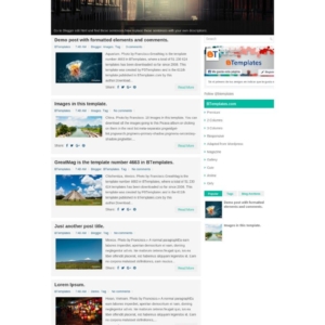 GreatMag Blogger template magazine style for high-volume content sites
