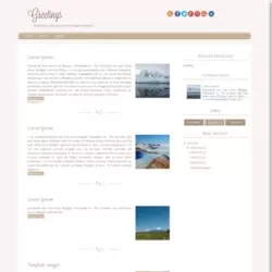 Greetings Blogger Template