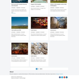 Gridster Blogger template magazine grid layout for information blogs