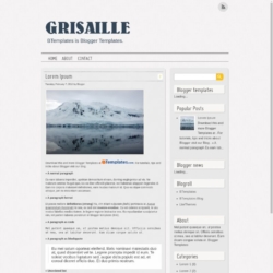 Grisaille Blogger Template