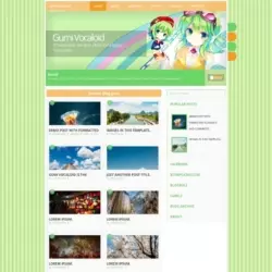 Gumi Vocaloid Blogger Template