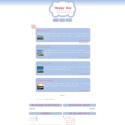 Happy Day Blogger Template