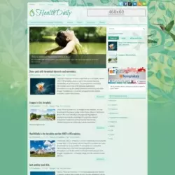 HealthDaily Blogger Template